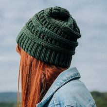 Urban Threads Knit Hat in Green