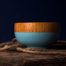 Wooden Bowl in Blue